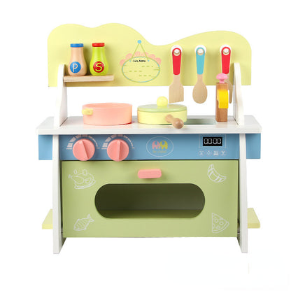 Wooden Montessori Toys Simulation Kitchenware Set for Kids 6