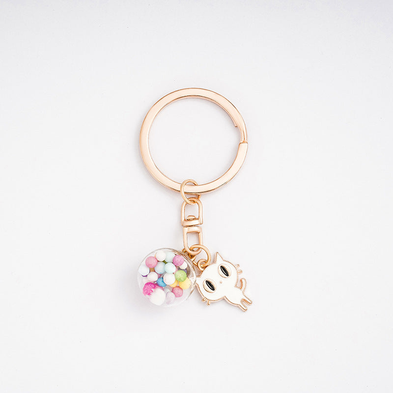 Creative Cartoon Alloy Keychain Cute Charm Pendant 19