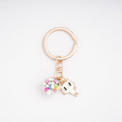 Creative Cartoon Alloy Keychain Cute Charm Pendant 19
