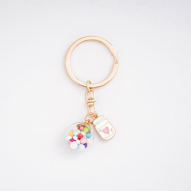 Creative Cartoon Alloy Keychain Cute Charm Pendant 23