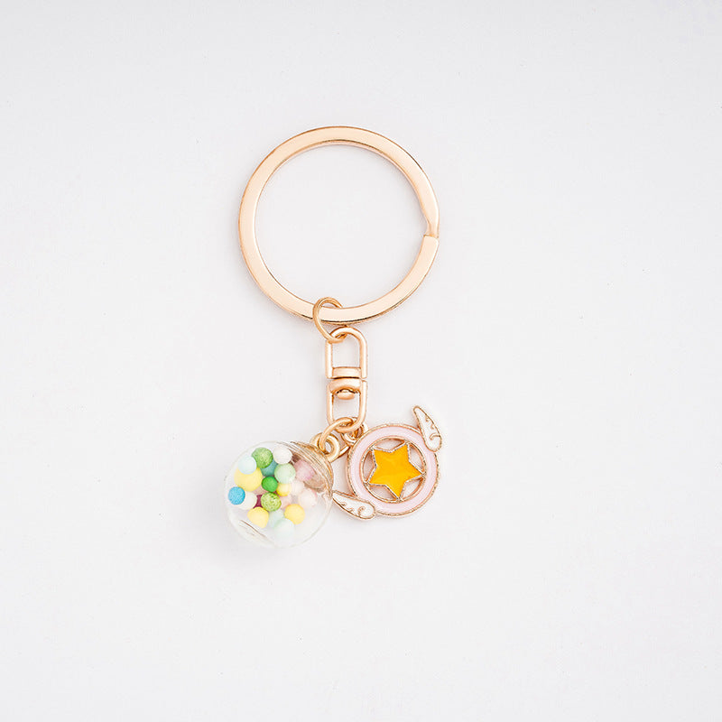 Creative Cartoon Alloy Keychain Cute Charm Pendant 22