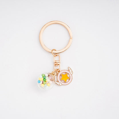 Creative Cartoon Alloy Keychain Cute Charm Pendant 22
