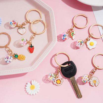 Creative Cartoon Alloy Keychain Cute Charm Pendant 3