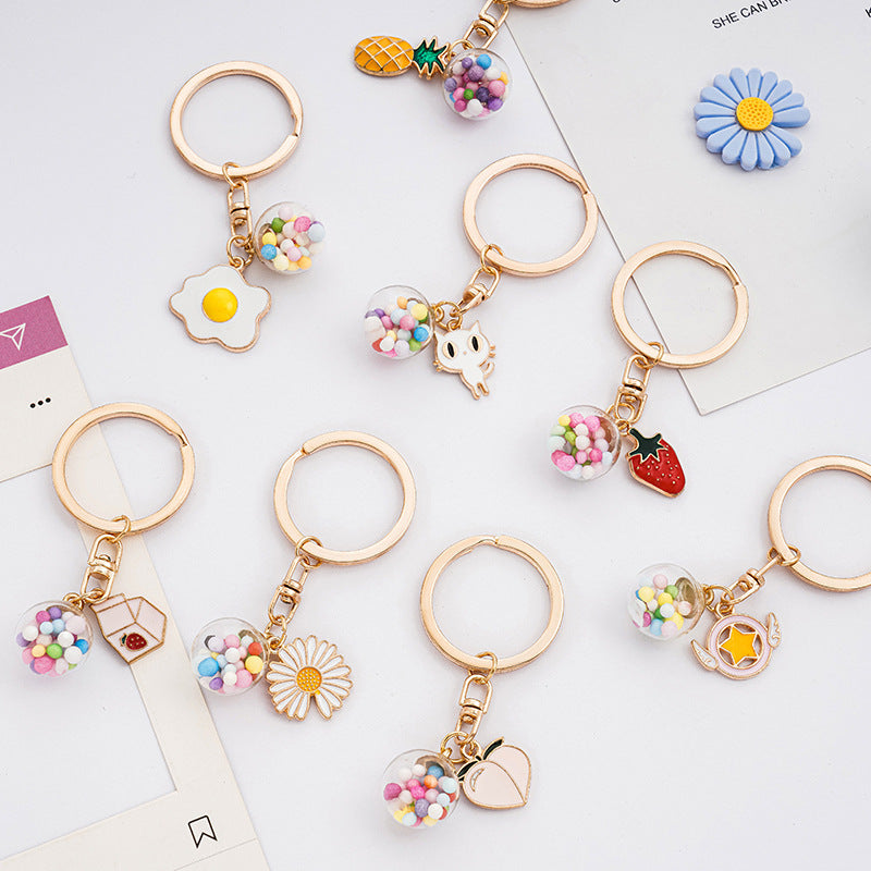 Creative Cartoon Alloy Keychain Cute Charm Pendant 2