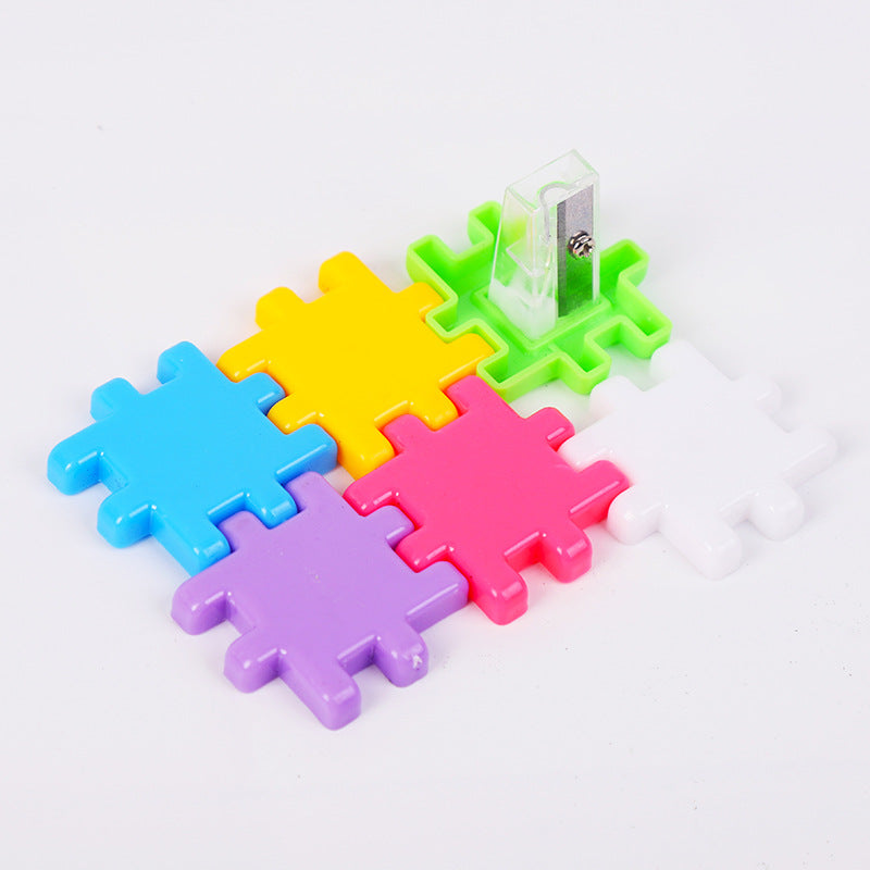 Rubik's Cube Novelty Pencil Sharpener Manual Plastic Toy 3