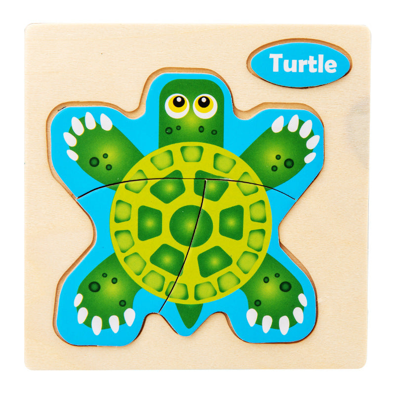 Animal Wooden Puzzle 3D Puzzle Educational Toy 11cm 7