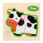 Animal Wooden Puzzle 3D Puzzle Educational Toy 11cm 14