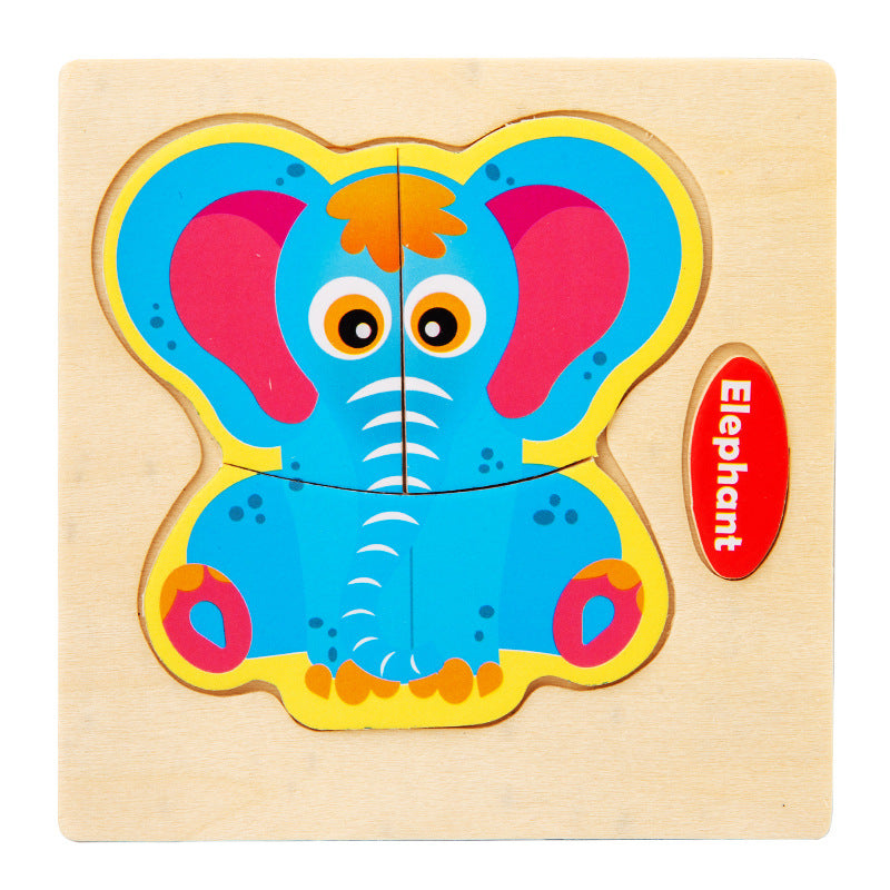 Animal Wooden Puzzle 3D Puzzle Educational Toy 11cm 19