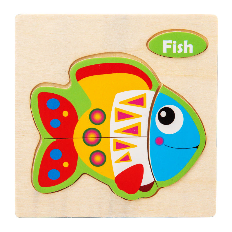 Animal Wooden Puzzle 3D Puzzle Educational Toy 11cm 24