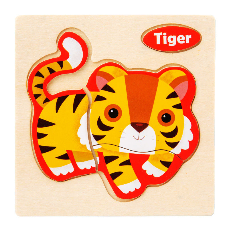 Animal Wooden Puzzle 3D Puzzle Educational Toy 11cm 18
