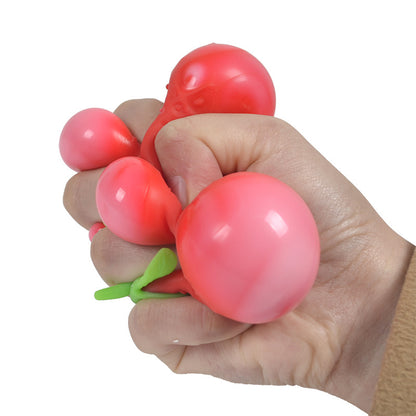 TPR Strawberry Squeeze Sensory Stress Ball Toy 5.5 × 8cm 3