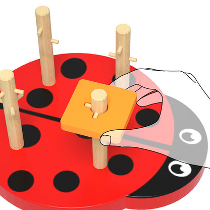 Wooden Montessori Toys Geometric Shape Sorting for Toddlers 3