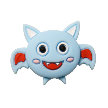 10pcs Silicone Focal Beads Halloween Ghost Bat Skull Pumpkin Designs 13