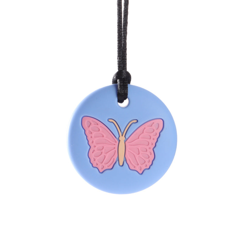 Silicone Butterfly Baby Teething Necklace 3 Pack 6