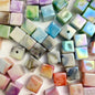 50pcs 14mm UV Finish Gradient Cube Acrylic Beads Jewelry Making 13