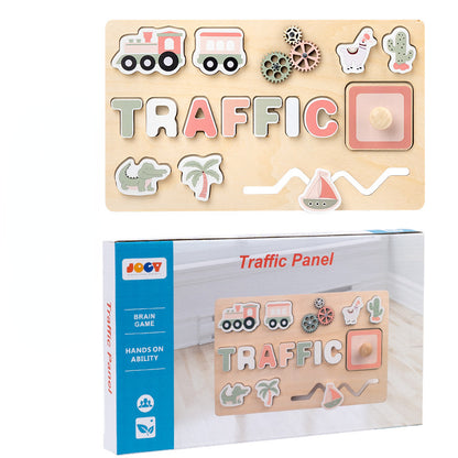 Wooden Montessori Toys Planet Hand Grab Board for Toddlers 9