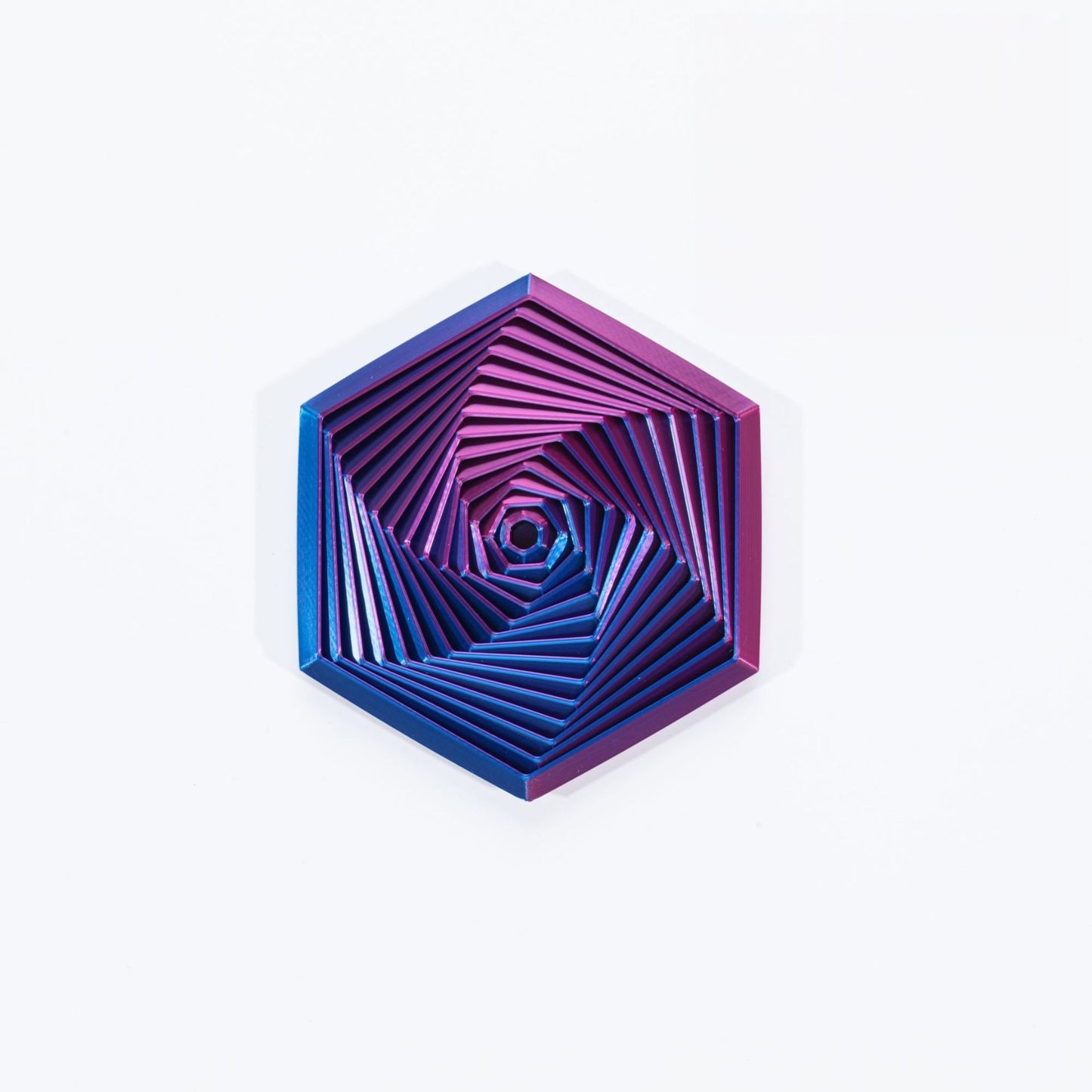 Hexagonal 3D Printed Fidget Toy Articulated Flexible 16