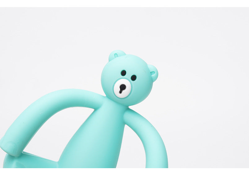 Teddy Bear Silicone Teething Toy for Baby 3 Pack 4