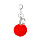 Diamond Inlaid Alloy Pom Pom Keychain Rhinestone Charm 15x8cm 11