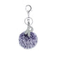 Diamond Inlaid Alloy Pom Pom Keychain Rhinestone Charm 15x8cm 22