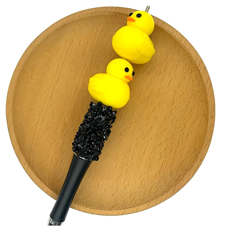 Silicone 3D Focal Beads Little Duck Side Profile 9