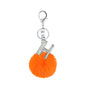 Diamond Inlaid Alloy Pom Pom Keychain Rhinestone Charm 15x8cm 12