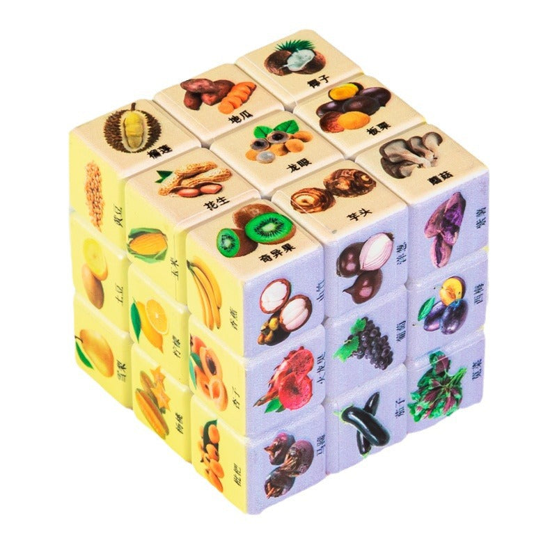 Plastic Fidget Cube Versatile Rubik's Style Puzzle 5.5cm 5