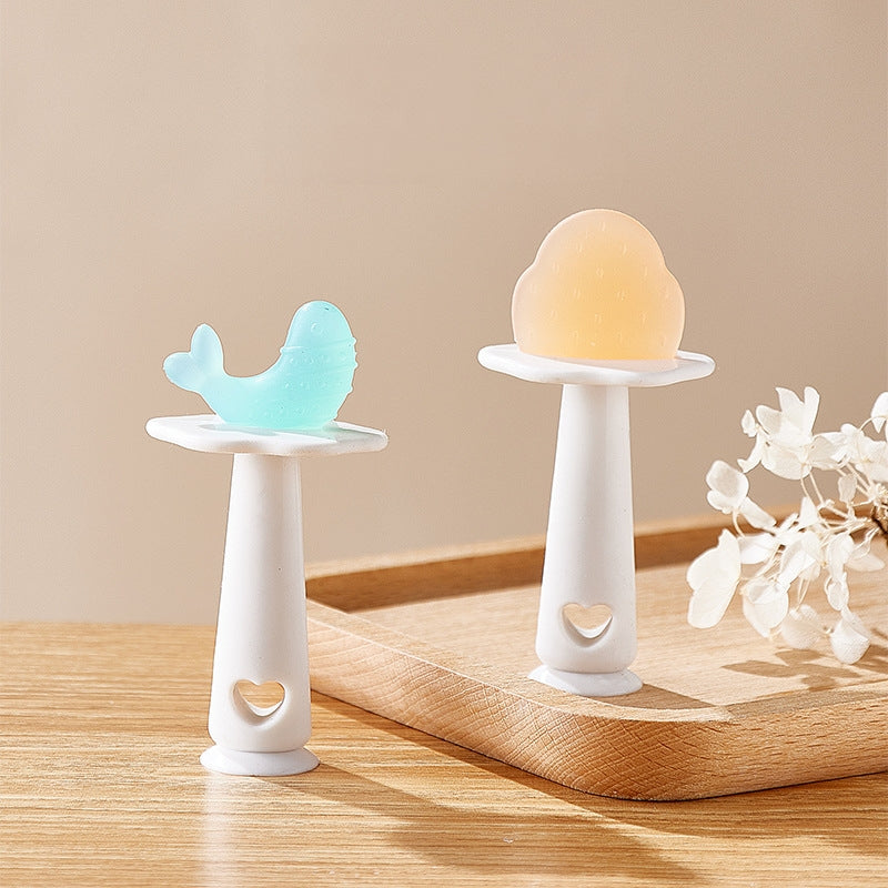 Strawberry and Dolphin Silicone Teething Toy for Baby