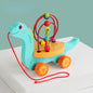 Wooden Bead Maze Pull Toy Educational Activity for Toddlers 6