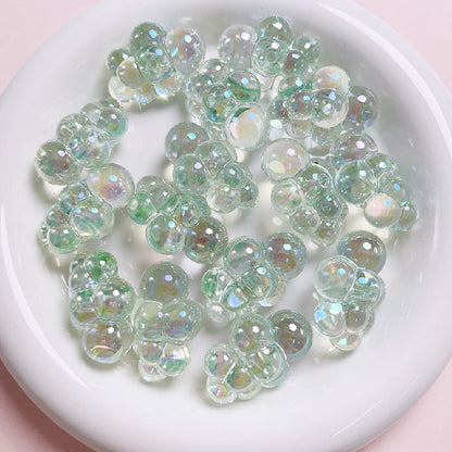 10pcs 22x32mm UV Finish Transparent Cloud Acrylic Beads DIY Bracelet Making 7