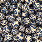 50pcs 15mm Leopard Silicone Beads Printed Design 3