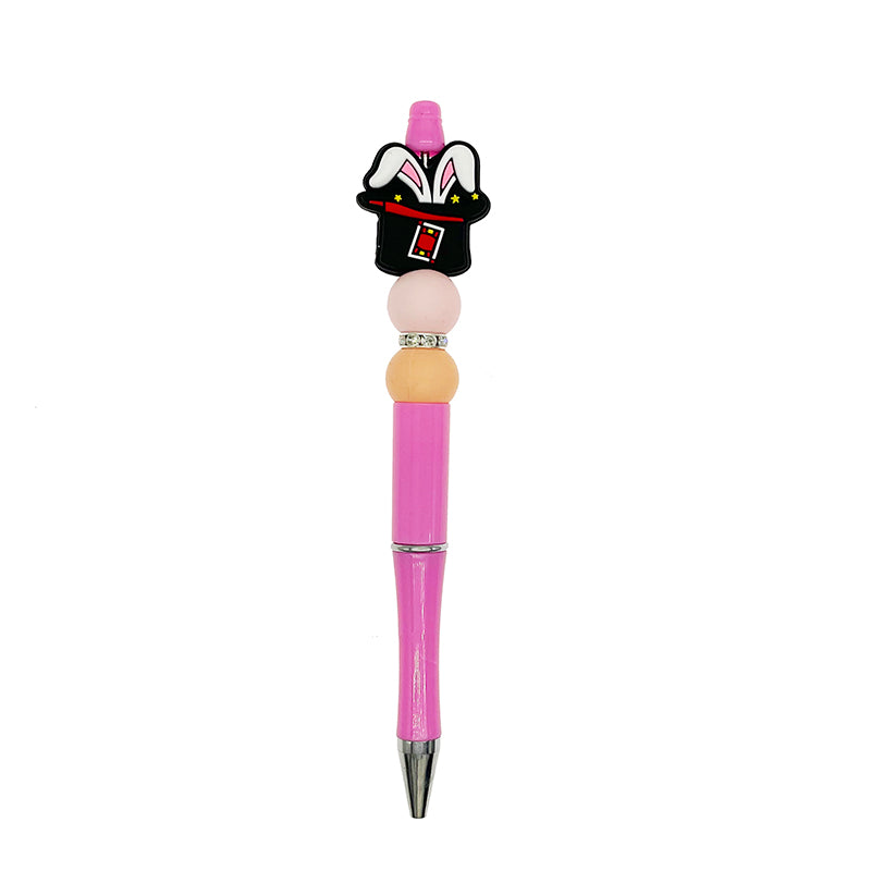 20pcs Silicone Focal Beads Magic Hat With Bunny Ears 6