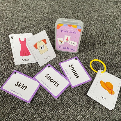 Educational Flash Cards Learning Toy Paper 63x88mm 3