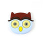 Silicone Focal Beads Cute Owl Front Facing Design 8