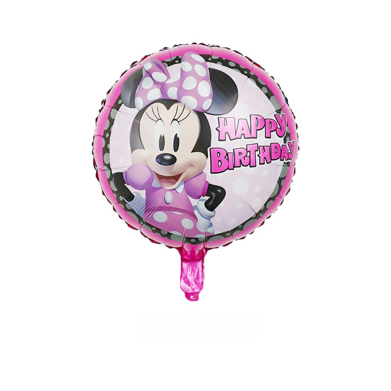 Mickey Minnie Cartoon Foil Balloon Set Birthday Party Decoration 10