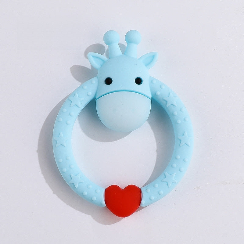Giraffe Silicone Teether Baby Soothing Toy in Multiple Colors 17