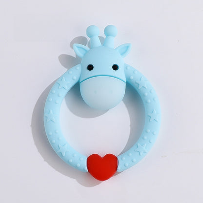 Giraffe Silicone Teether Baby Soothing Toy in Multiple Colors 17