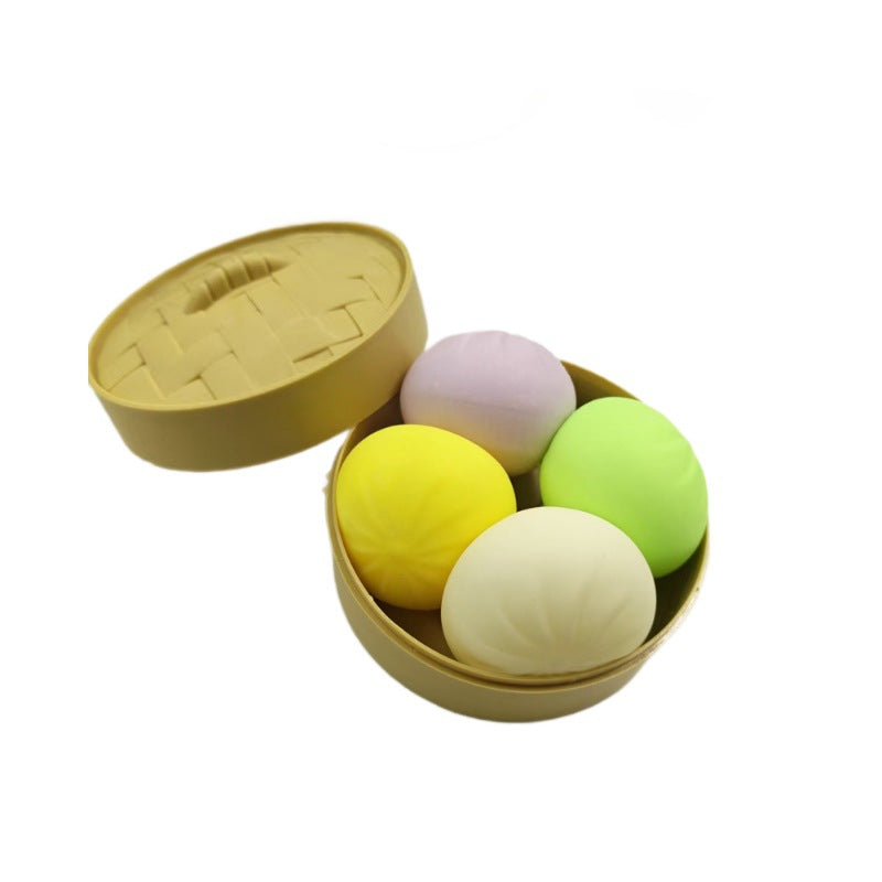 TPR Squishy Steamed Stuffed Bun Sensory Toy  5