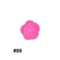 50pcs Silicone Focal Beads Rose Flower Double-Sided Design 34