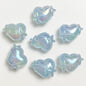 50pcs 14x20mm UV Finish Light In The Dark Heart Star Acrylic Beads 9