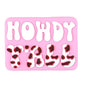 20pcs Silicone Focal Beads Howdy Y All Rectangular Patch Design 2