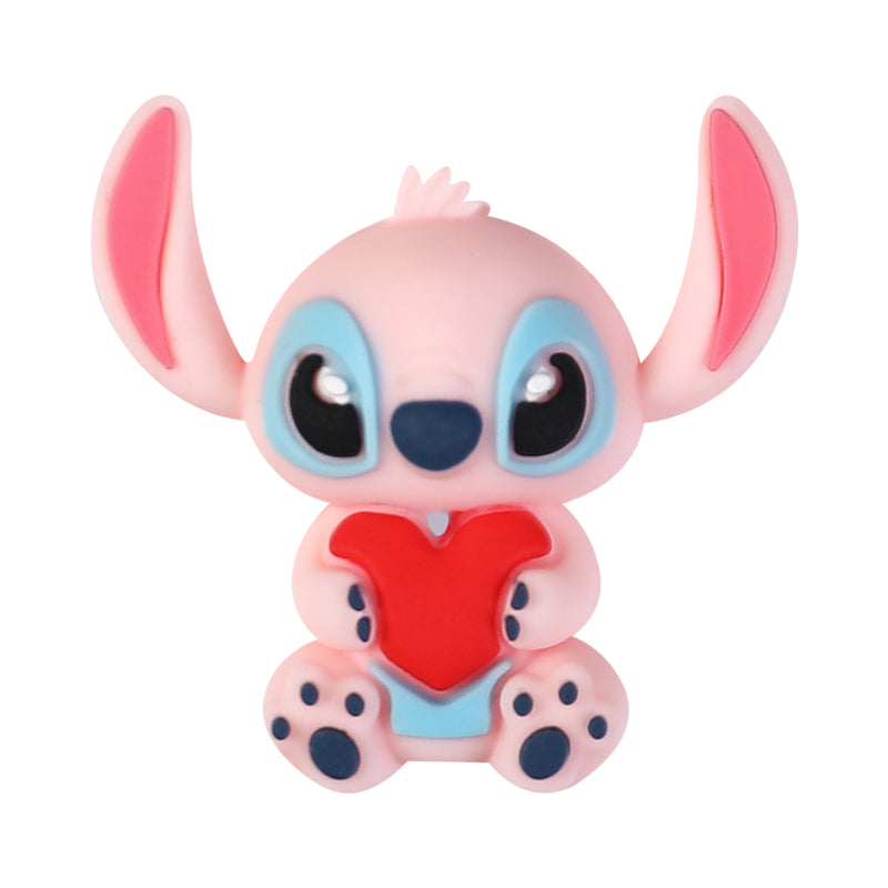 20Pcs Silicone 3D Focal Beads Blue Alien Character Large Ears and Green Alien Baby Large Ears 11