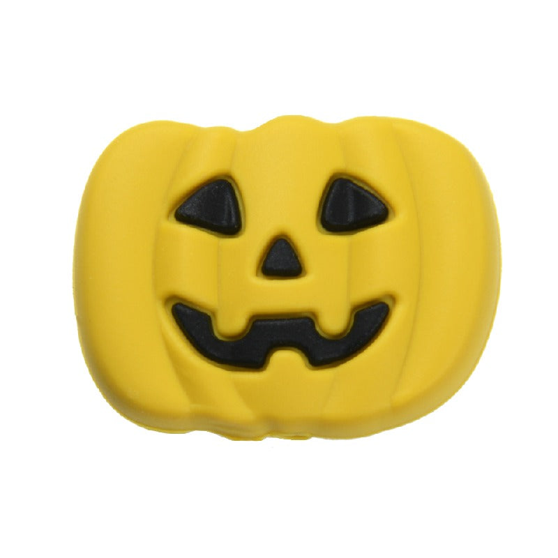 10pcs Silicone Focal Beads Halloween Ghost Bat Skull Pumpkin Designs 28
