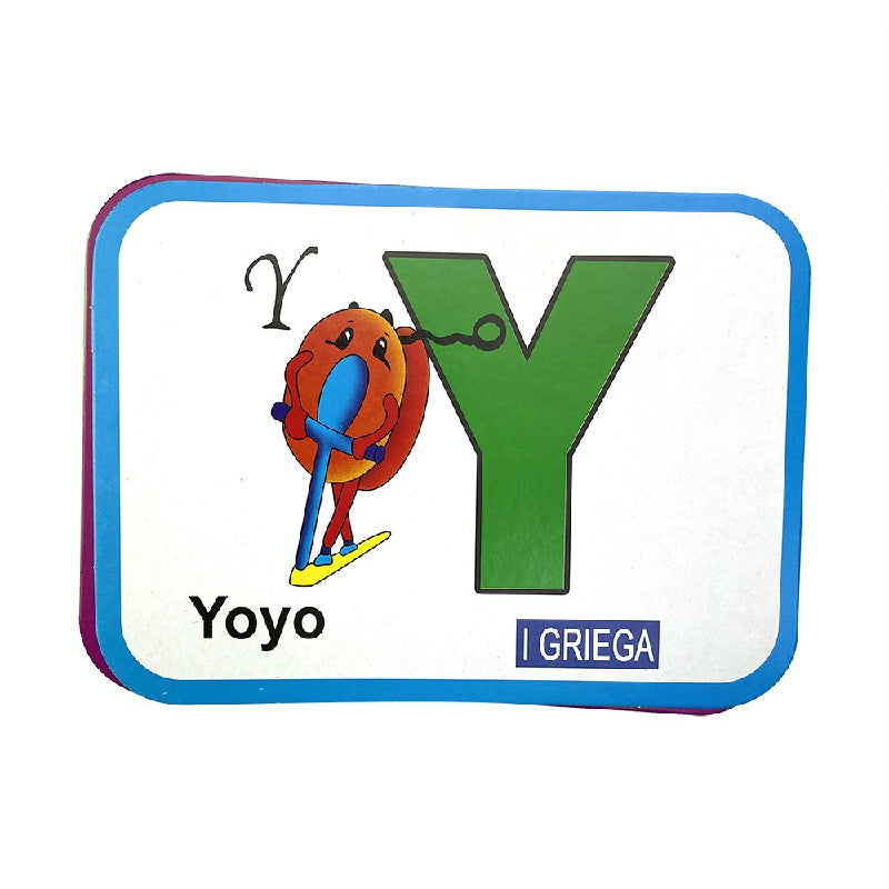 Animal Spanish Alphabet Learning Educational Toy Flash Cards 6