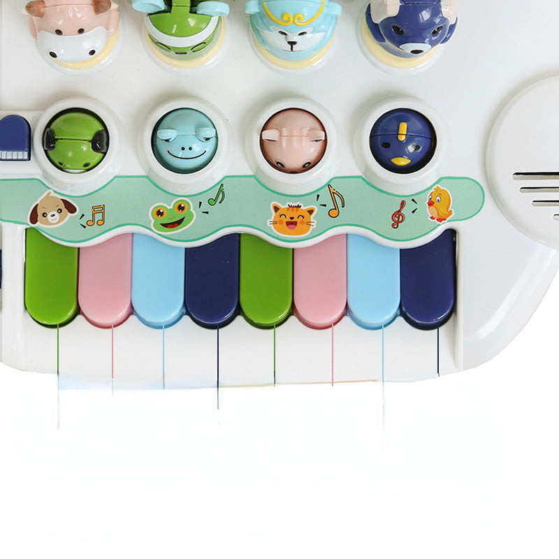 Plastic Kids Musical Instrument Toy Piano with Animal Lights 5