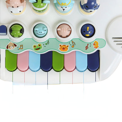 Plastic Kids Musical Instrument Toy Piano with Animal Lights 5