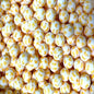 50pcs 15mm Butterfly Printed Silicone Beads Yellow Design