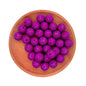 50pcs 15mm Printed Crackle Silicone Beads Colorful Design 7