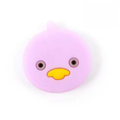 Silicone Focal Beads Cartoon Duck Round Face with Beak 8