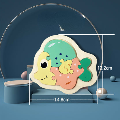 Wooden 3D Animal Puzzle Educational Toy for Kids 15